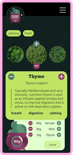 good soup functionnality with a focus on thyme