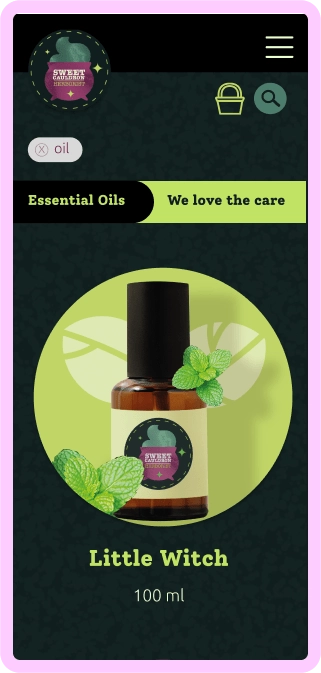 essential oil little witch dak design