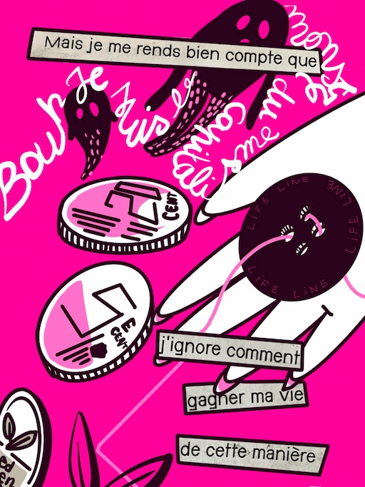 hand trying to catch coins