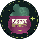 logo herbalist : a cauldron
