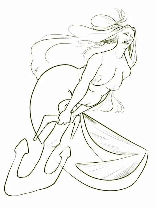 a very strong mermaid